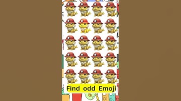 🎮 Spot the Odd One Out! 🧠  Emoji Puzzle Challenge #BrainTeaser #PuzzleFun #emoji #emojichallenge