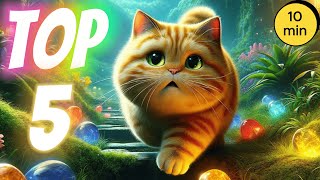 TOP 5 Mirmir's Adventure - Bedtime Stories For Kids in English | Fairy Tales | Cartoon Cat Animation