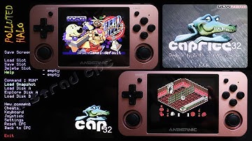 HOW TO LOAD & PLAY GAMES Using CAPRICE32 AMSTRAD CPC EMULATOR On Handheld Console (Anbernic RG350M)