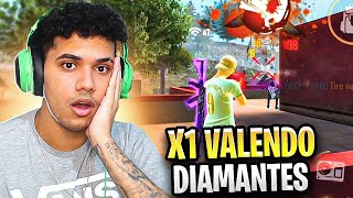 DESAFIEI UM ALEATÓRIO PARA UM X1 VALENDO DIAMANTES NO FREE FIRE!!