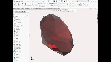 SolidWorks Diamond Tutorial ||| How to make a Diamond in solidworks (render by keyshot)