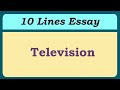 10 Lines on Television in English | Television Essay in English