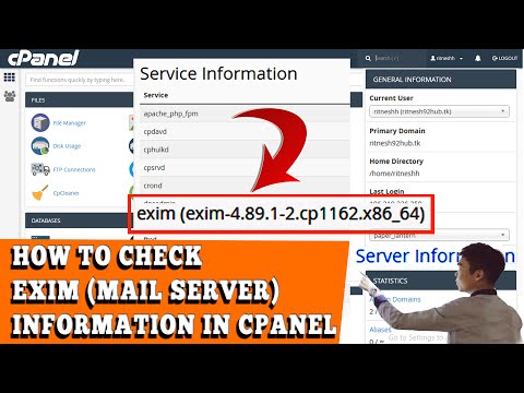 How to Know Exim (mail server) information through cPanel? [EASY GUIDE]☑️