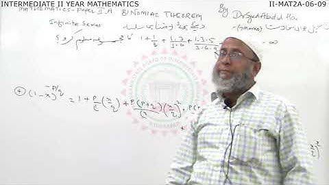 Binomial Theorem 2nd Inter MATHS 2A