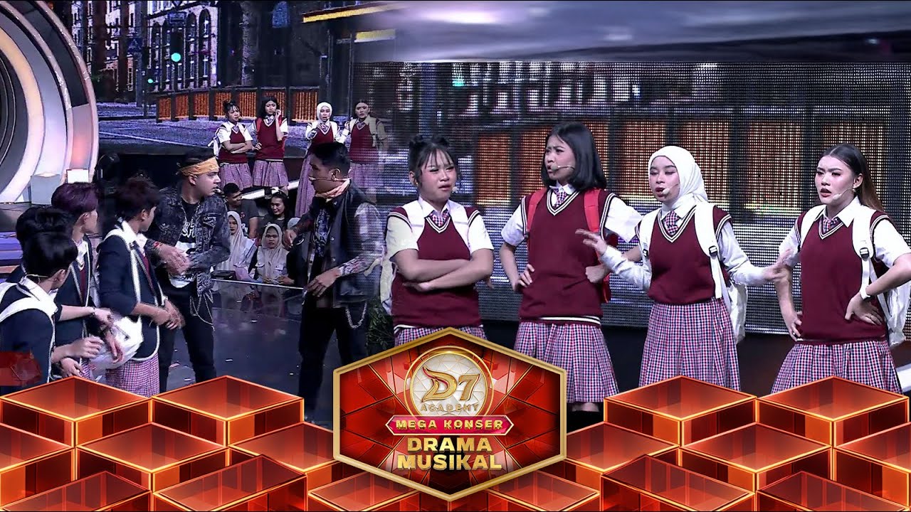Ciyee! Geng Cewe Pintar Berubah Jadi Cute Bodyguard D’Squ4d | Mega Konser Drama Musikal