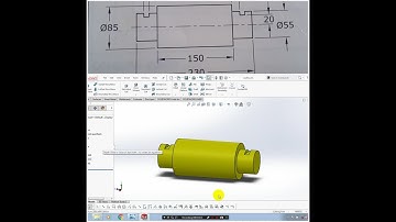 PULLEY PIN | PART 4 | CRANE PULLEY BLOCK ASSEMBLY | SOLIDWORKS