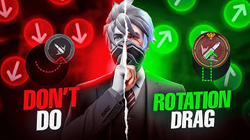 Don’t Do Rotation Drag 🤢 Until You Know This GoD Level Secret Drag Headshot Tutorial ⚙️❤️