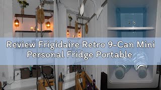 Review Frigidaire Retro 9-Can Mini Personal Fridge Portable Cooler for Car, Office, Bedroom, Dorm Ro
