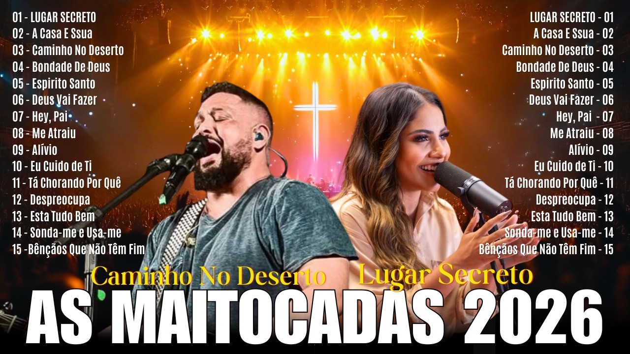 Louvores De Adoração,Hinos Gospel ,Top 50 Louvores de Adoração 2026, Fernandinho, Gabriela Rocha,...