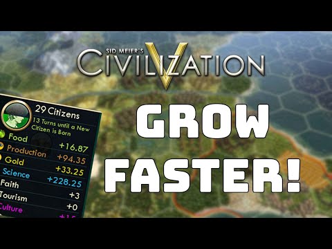 Civilization 5 Tutorial - Citizen, Specialist and City Management Guide || How to Grow Cities Faster