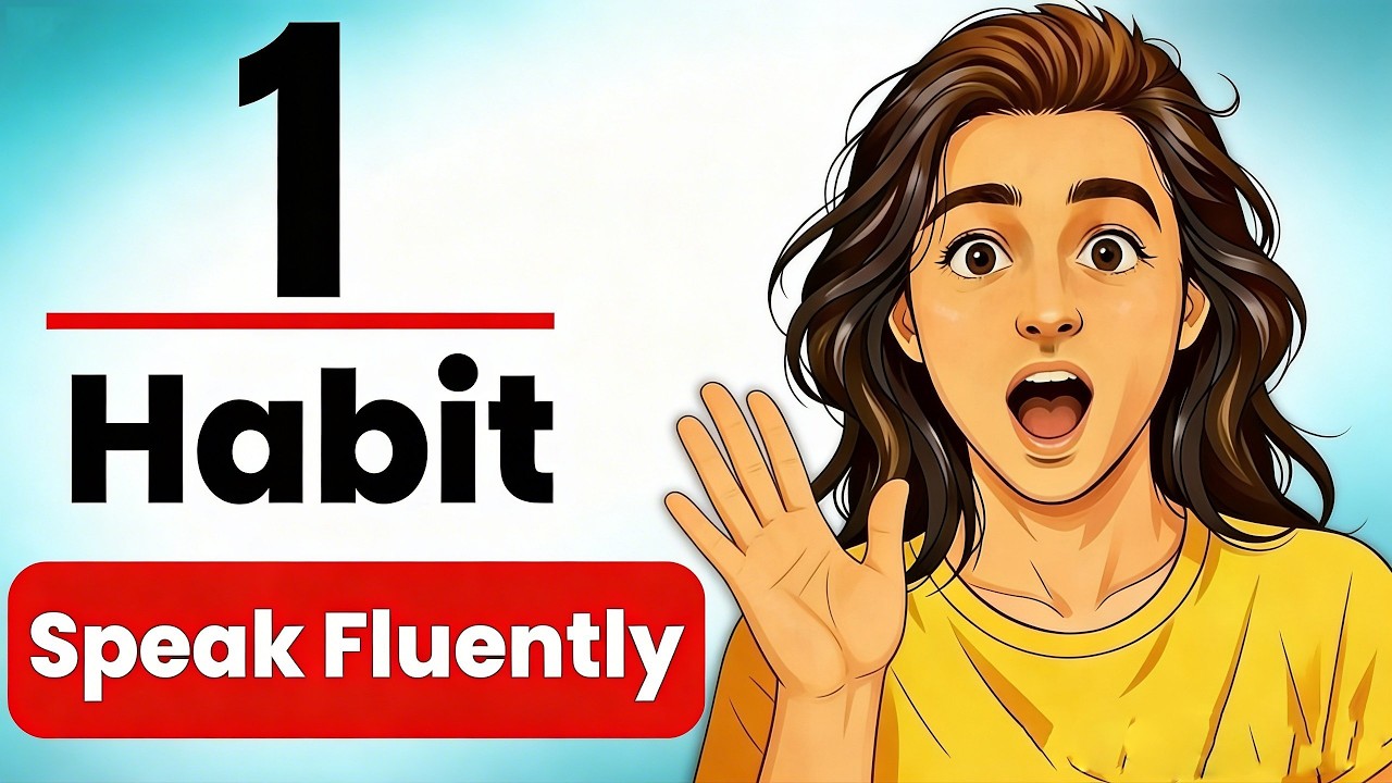 1 Habit to Speak English Fluently (No Teacher, No Partner, No Classes) | English Podcast