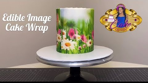 How to Wrap Cake with Edible Image | Cake Queen Tanya