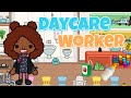 Day in the life of a Daycare Worker | Toca life world