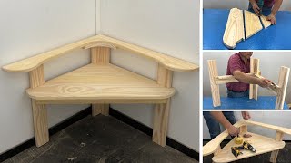 Sillón esquinero de Madera Paso a Paso  Tutorial de Carpintería