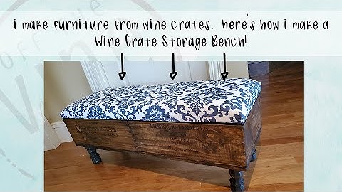 Building a Wine Crate Storage Bench
