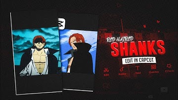Red Haired Shanks Editing | Viral Shanks Edit Tutorial ☠️🔥