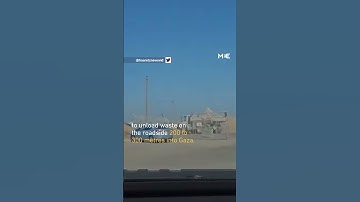 Israeli army dumps waste and debris in Gaza