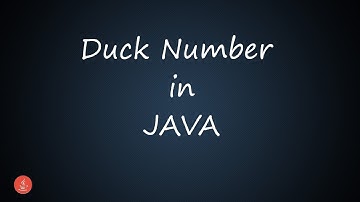 Duck Number in Java || BluejCode