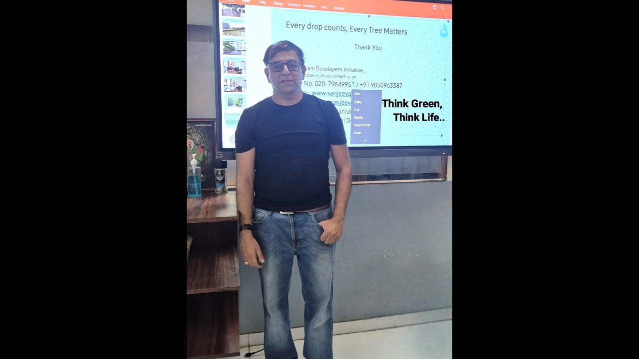 Every Drop Matters; Sharing about Water Conservation by Sanjay Deshpande