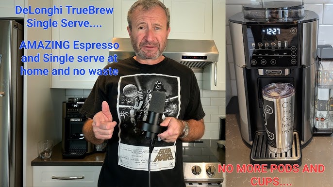 DeLonghi TrueBrew Automatic Single-Serve Drip Coffee Maker with Built-In  Grinder and Bean Extract Technology & Reviews