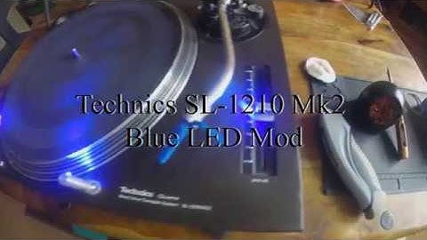 Technics SL-1210 Mk2 Pitch Light Mod