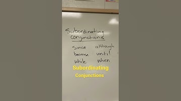 How to use subordinating conjunctions