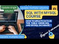 how to update data in a table using sql and mysql database in telugu? || pprh technologies telugu||