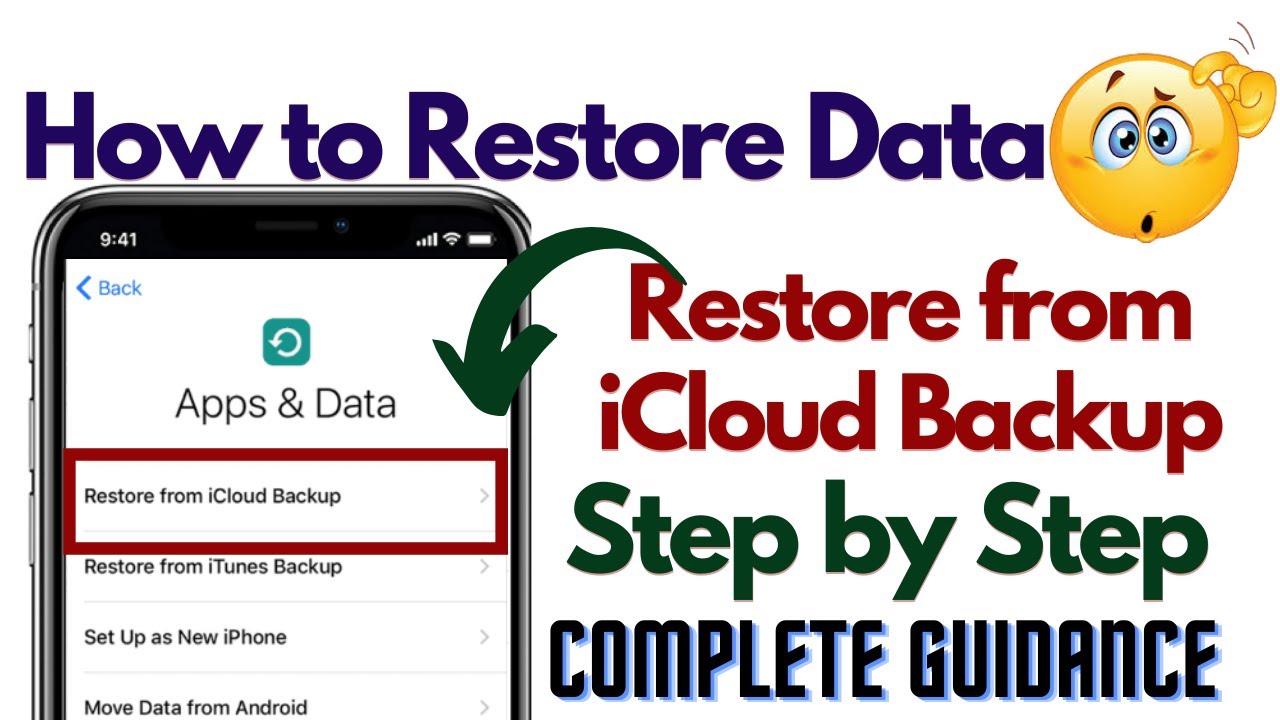 How to Restore Data From iCloud backup step by step complete guide ...