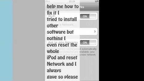 Ipod Touch 1g - Wifi Problem HELP ME