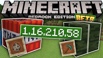 Minecraft Bedrock ✅1.16.210.58 ✅  KELP & TNT💣 Fixes [ Change Log ] MCPE,Xbox,Windows