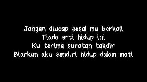 Syamel - Hidup Dalam Mati ( Lirik )