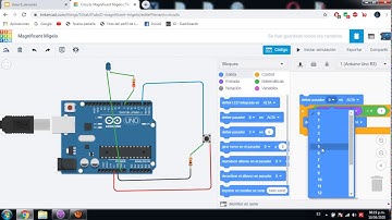 simulador tinkercad (arduino les y pulsador )