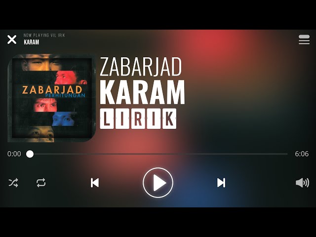 Zabarjad - Karam [Lirik] class=