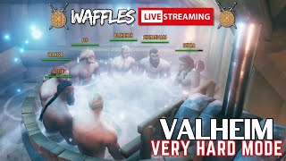 QUEEN TEAM ASSEMBLE!!! | Valheim VERY HARD Livestream #28