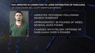 Man arrested in connection with recent large distribution of marijuana in Bell County