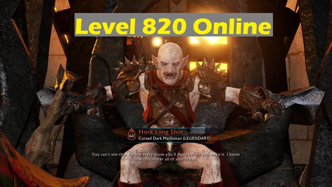 Middle-earth: Shadow of war - Online conquest - Level 820 Dark citadel siege - YouTube