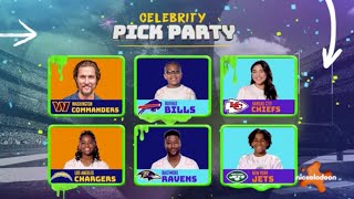 NFL Slimetime Week 2 Game Picks on Nickelodeon