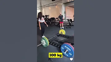 سارة الورع اول مرة بحياتي احمل 100 كيلو غيث مروان 