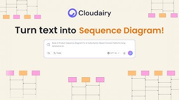 Turn Text Into Sequence Diagram in 30 Seconds!  | Cloudairy AI Tutorial