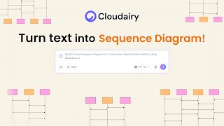 Turn Text Into Sequence Diagram in 30 Seconds!  | Cloudairy AI Tutorial