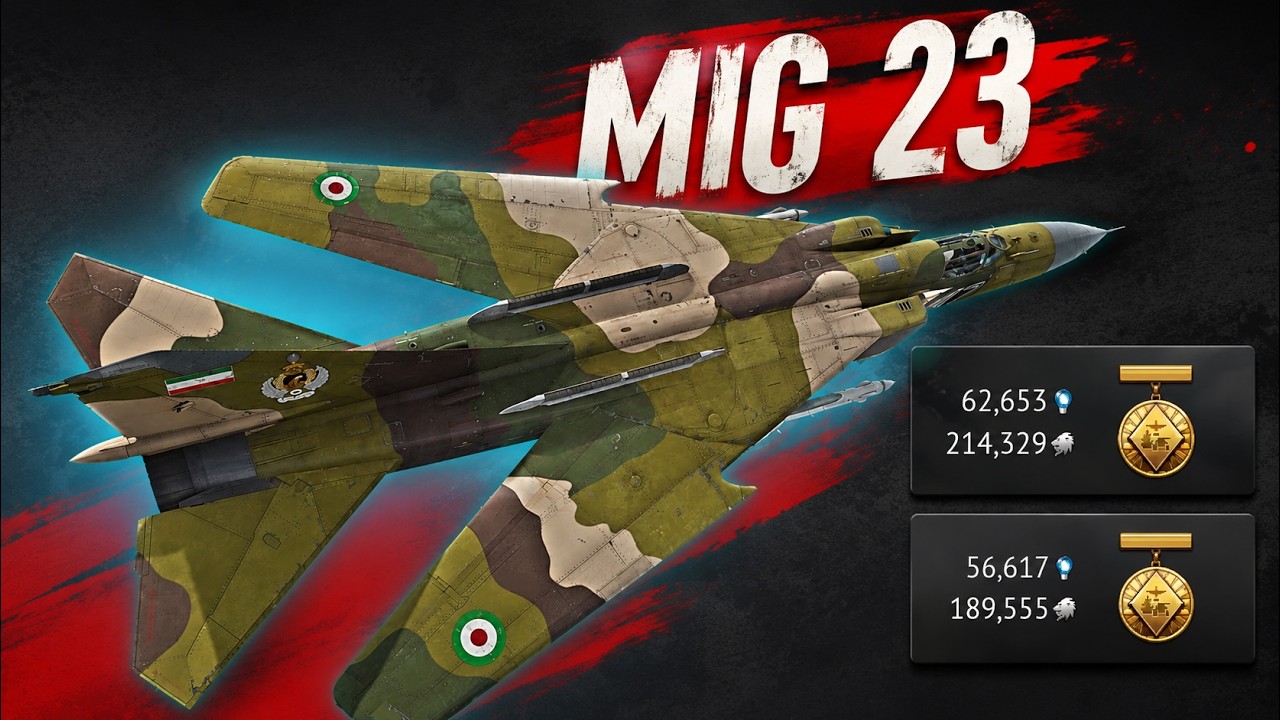 ریسرچ سریع با جت پرمیوم Mig 23 ML - آموزش بازی و گیم پلی میگ 23 - YouTube