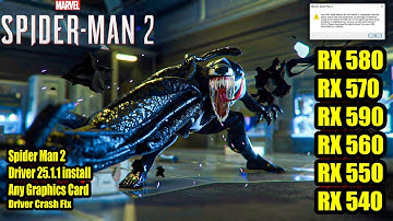 Spider-Man 2 RX 580 - Crash Fixes & Performance Solutions