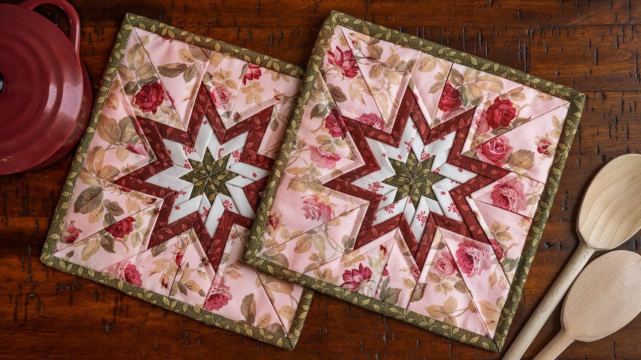 Patchwork Quilted Hot Pad Potholder,Guests are coming,Time to get new pot h...