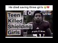 Try not to cry(he saved three girls but died)