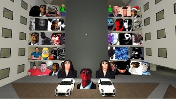 POV ALL CRAZY BOTS MAKE FUN TOGETHER!! #garrysmod #yoshiegaming