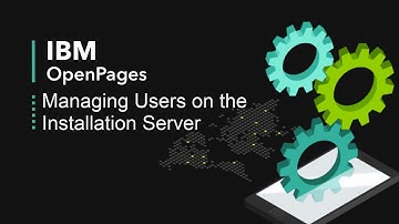 Manage users on the installation server