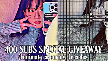 Funimate colouring presets Giveaway|| 400+ subs special || Qr codes