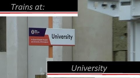 Trains at University 24/08/2022
