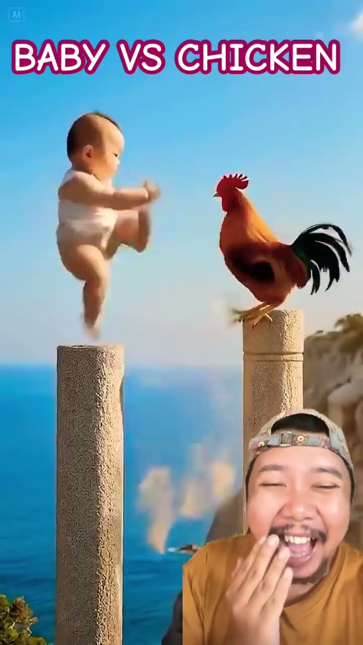 KUNGFU FIGHTING KOCAK!!!? #funny #cute #animation #baby #comedy
