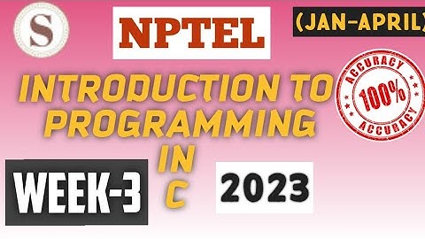 Introduction to Programming In C||WEEK-3 Assignment Answers||#NPTEL||#SKumarEdu||#cprogramming
